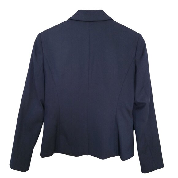 Jones New York Navy Blue Lined Suit Jacket Womens Size 4 Career Professional - Picture 2 of 8